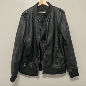 Tarocash faux leather jacket size large
